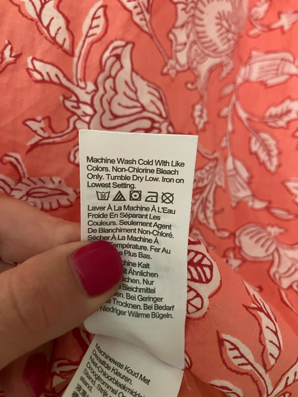 J. Crew Coral Pink Floral Midi Dress - Picture 6 of 7